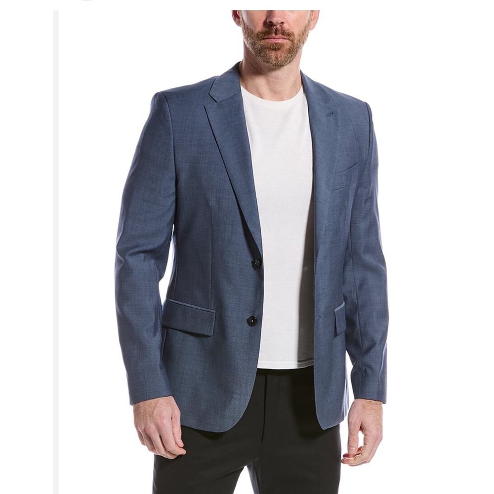 Ted Baker Blue  Blazer with Geometric Lining
